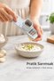 Garlic Grater Handheld Practical Garlic Crusher Kitchen Tool with Metal Grater Surface