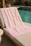 2-Layered Striped Tasseled Multi-Purpose Muslin Peshtemal Beach and Bath Peshtemal 100 X 170 cm - 6