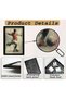 20x30 cm Black Floating Frame Wall Art | Abstract Soccer Player Painting | Red Jersey Football Art | Modern Sports Wall Decor | Ready to Hang - 2