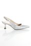 Women's Short Heel Special Production Evening Dress Shoes and Bag Set - 5