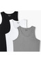 Men Ribbed Cotton Vest - Pack of 3 - 8