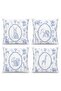 Drawing Blue Forest Friends Patterned 4-Piece Children's and Baby Pillow Cover Set - 3