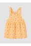Lcw Baby Orange Floral Baby Girl Salopet Dress and T-Shirt - 7