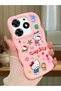 Tecno Spark 10 Pro Compatible Case Camera Protector Pink Silicone Couple Phone Case Kitty Pattern