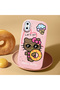 iPhone XS Max Compatible Case with Camera Protector Pink Silicone Couple Phone Case with Kitty Pattern - 2