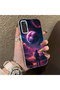 Samsung Galaxy S20 Fe Compatible Silicone Edge Hard Back Case Couple Phone Case Planet Pattern - 3
