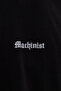Men's Paisley Printed Crop Oversize T-Shirt Black - 6