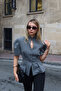 Pleated Waist Short-Sleeved Jacket - 3