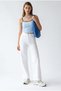 2162 Women's High Waist Palazzo Wide Leg Pants White