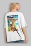 Jamaica White Oversize Country City Back Printed Unisex T-Shirt 100% Cotton Premium - 3