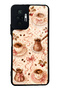 Xiaomi Redmi Note 10 Pro Glossy Phone Case with Blush Coffee Bow Design