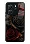 Xiaomi Redmi Note 14 4g Obsidian Crimson Rose Design Glossy Phone Case