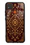 Xiaomi Redmi 9C Glossy Phone Case with Burgundy Ottoman Gold Design