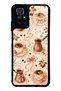 Xiaomi Redmi 10 Glossy Phone Case with Blush Coffee Bow Design