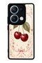 Xiaomi Redmi Note 14S Glossy Phone Case with Vintage Cherry Blossom Design