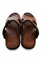 Belix Genuine Leather Men's Daily Slippers Brown - 8