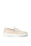 Men's Genuine Leather Beige Loafer Shoes