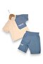 Boy's Summer Pocket Detailed T-Shirt and Shorts Set for Ages 2-3-4-5-6, 2-Piece Top and Bottom Set - 3