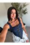 Premium Trend Denim Corset - 2