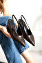 Wedge Women's Pointed Toe Wedge Heeled Shoes Stylish Elegant Open Back Ankle Strap Casual Shoes - 6