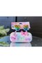 Kids UV400 Protection with Light Weight Eyewear, 3D Rhinestone Heart Butterfly Kids Sunglasses Set, Glitter Gradient Portable Hard Storage Case - 4