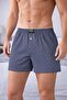 Egyptian Men's Cotton Artemis Patterned Shorts Boxer Leaf Patterned