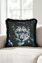 Leopard Jungle Pattern Fringed Pillowcase - Wild Yabohemian Green Black Tassel Throw Pillow Cover