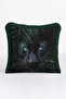 Exotic Panther Tropical Design Fringed Pillowcase - Wild Yabohemian Tassel Throw Pillow Cover