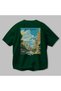 Barcelona Ispanya 2 Green Oversize Country City Back Printed Unisex T-Shirt 100% Cotton Premium - 3