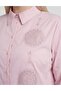Embroidery Detailed Cotton Blouse Lilac - 6