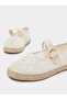 Embroidered Espadrille Mary Jane Shoes - 3