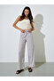 Striped Drawstring Waist Wide Leg Pants
