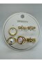 Mixed figure variable model 6-piece adjustable size and joint combination ring set