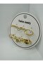 Mixed figure variable model 6-piece adjustable size and joint combination ring set - 3