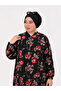 Women's Large Size Floral Pattern Feramuarli Tunic - 3