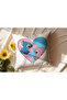 Blue and Pink Stitch Pillow, Love-Themed Gift - 2