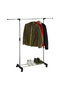 Adjustable Rolling Clothes Rack with Wheels, Heavy Duty Garment Rack, Portable Metal Clothing Hanging Stand, Extendable Coat Rack for Bedroom, Laundry Room, Retail Store & Home Organization - 2