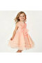 Round Neck Sleeveless Dress with Bow Accent