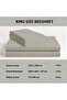 MOONCEE 6Pcs Bed Sheet King Size Set With Duvet Cover 220x240 Microfiber Bed Sheets Bedding Set - 3