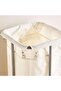 Vivian Laundry Hamper With Metal Frame and Wheels 40x40x76 cm- Cream - 2