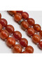 Antique German Musk & Silver Rosary 33 Beads 9.5x10mm Rust Red Prayer Beads 33g Gold Chain Tassel - 4