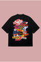 Sticker Synaworld Printed Oversize Boxy Cut Unisex 100% Cotton Tshirt |   Streetwear