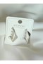 Asymmetrical Cut Timeless Silver Color Steel Earrings - 6