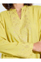 Green Foil Print Long Sleeves Jalabiya - 3