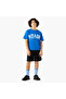 Crew Neck Short Sleeves T-shirt and Shorts Set with Riyadh National Day Print