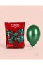 Hbk Metallic Green Balloon 11 Inch 100 Pieces, Shiny Green Birthday Engagement Wedding Party Decoration Balloon