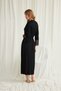 Black Long Dressing Gown, Women's Lace Viscose One-Piece Dressing Gown, Gauzy Robe Sleepwear, Stylish Sleepwear, Black Luxury Dowry Dressing Gown - 3
