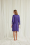 Purple Robe Nightgown Set, Women's Lace Viscose 2-Piece Nightgown Set, V-Neck Guipure Home Dress Pajamas, Stylish Violet Purple Sleepwear - 3