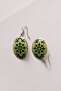 Handmade Bohemian Earrings with Copper Green Star Motif - 2