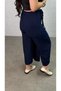Women's Elastic Waist Lace Detail Aerobin Fabric Skirt Trousers - 3